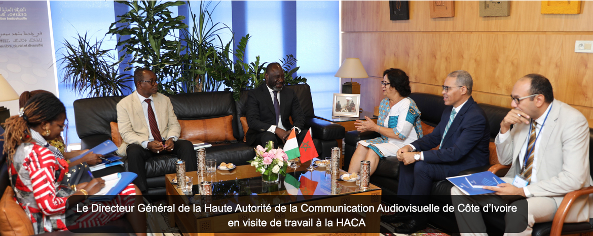 Le Directeur Général de la Haute Autorité de la Communication Audiovisuelle de Côte d’Ivoire en visite de travail à la HACA