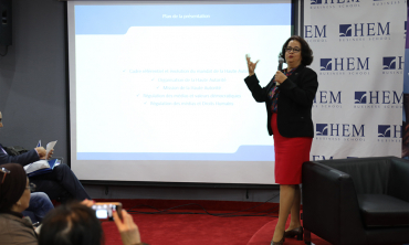  « Les régulateurs médias sont des acteurs de la consolidation démocratique » Mme Akharbach à l'Université Citoyenne de HEM
