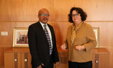 Mme Latifa Akharbach, Présidente de la HACA, reçoit le Président du Conseil National de la Presse et l’Audiovisuel de l’Union des Comores