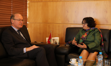 La Présidente de la HACA s’entretient avec l’ambassadeur d’Ukraine au Maroc