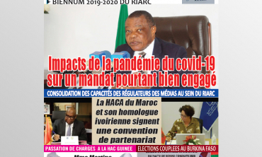 Parution du dernier numéro de La Lettre du RIARC Bulletin d'information publié par le Secrétariat Exécutif du Réseau des Instances Africaines de Régulation de la Communication basé à Cotonou