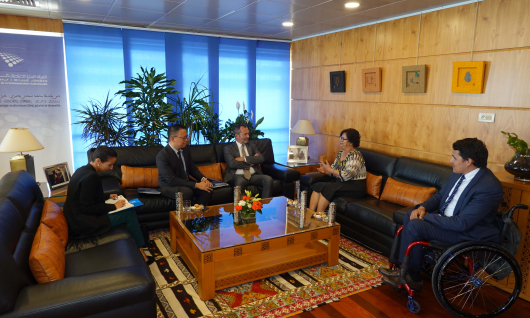 La Présidente de la HACA reçoit M. Éric Falt, Directeur du Bureau de l'UNESCO à Rabat et Représentant de l’UNESCO pour le Maghreb