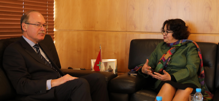 رئيسة الهيأة العليا للاتصال السمعي البصري تجري محادثات مع سفير أوكرانيا بالمغرب